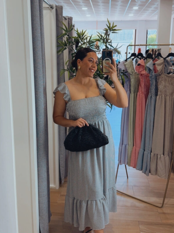 Vestido Vichy Negro