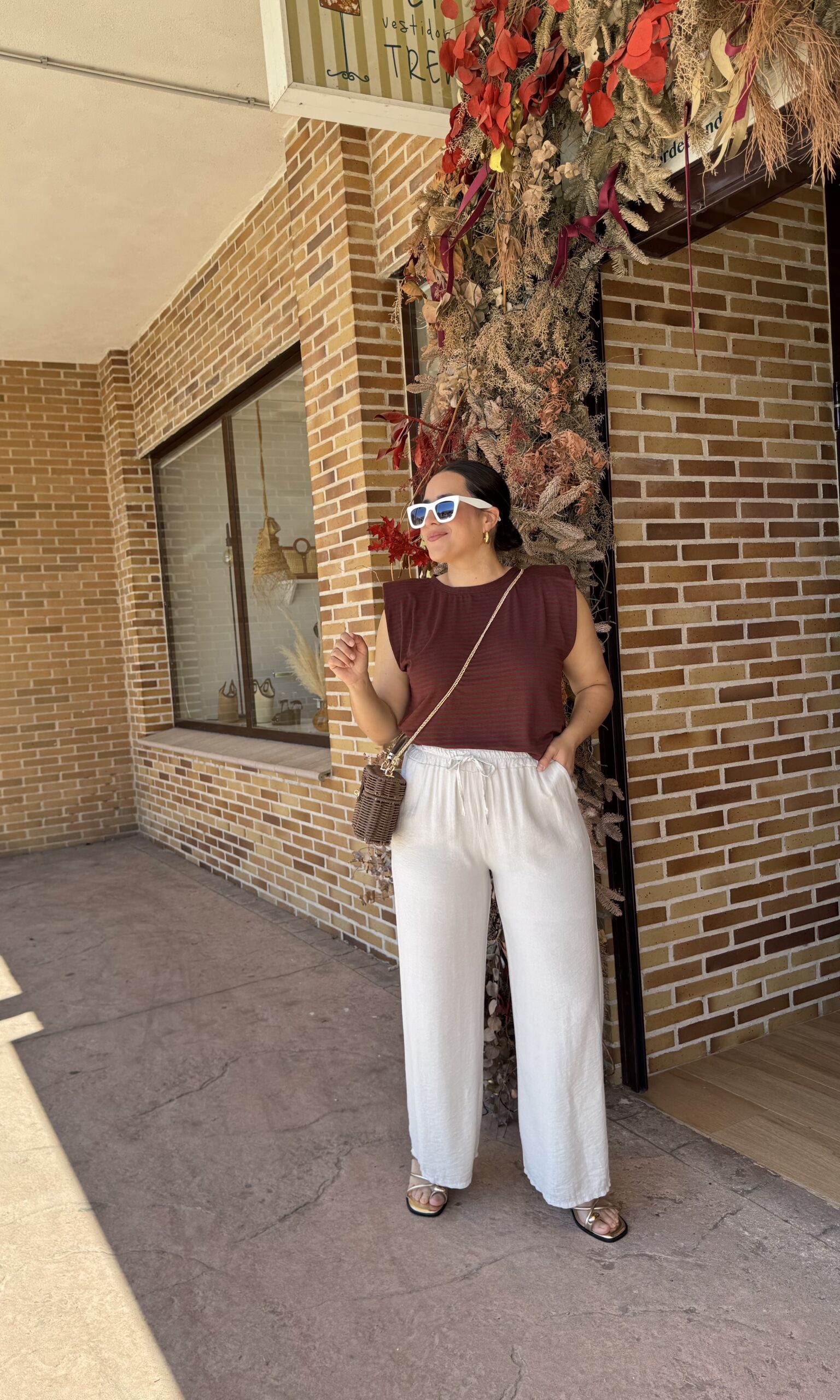 Pantalón Fluido Beige