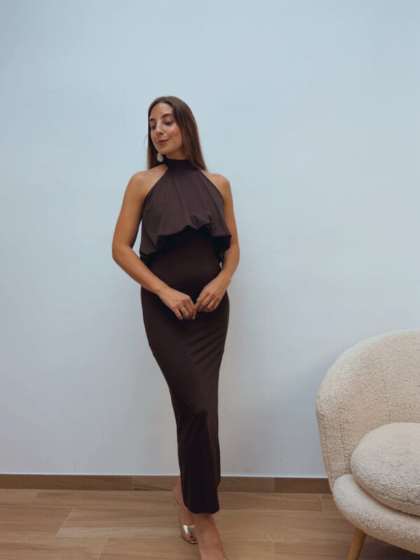 Vestido Halter Chocolate