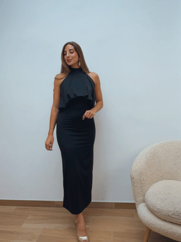 Vestido Halter Negro