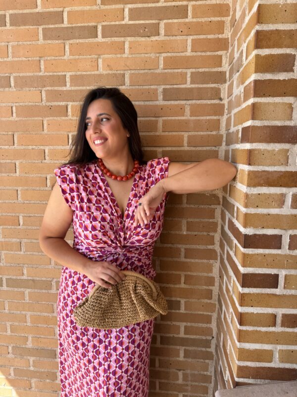 Vestido Nudo Rosa
