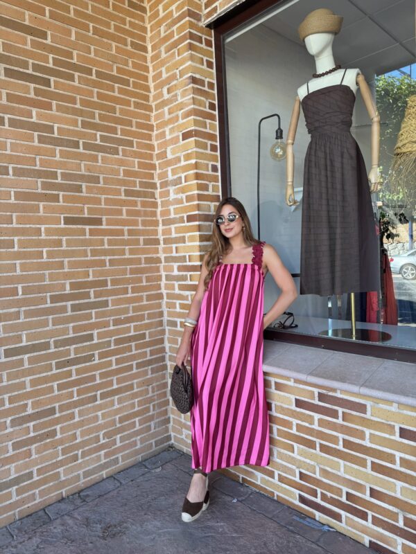 Vestido Lili Burdeos & Rosa