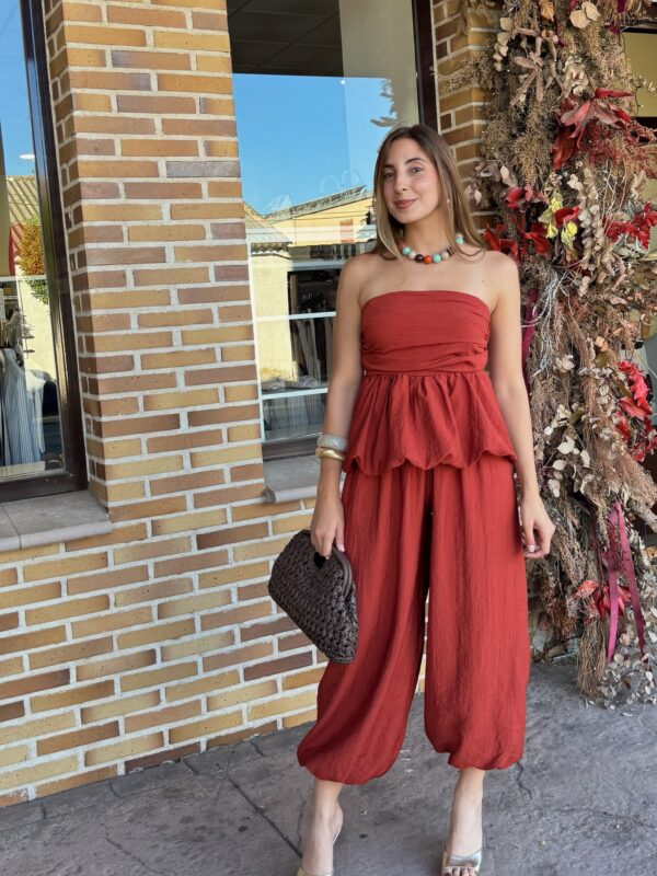 Conjunto Bombacho Teja