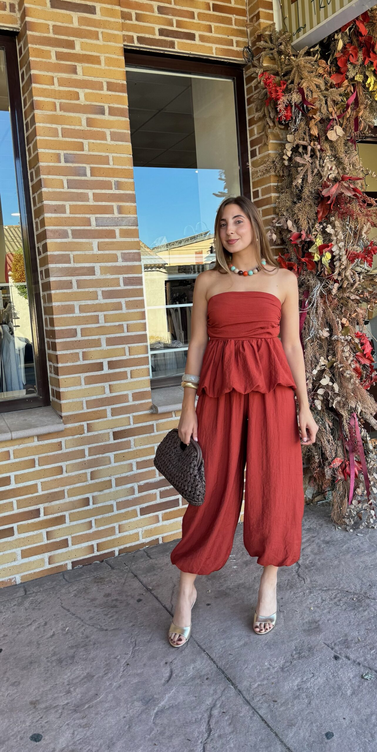 Conjunto Bombacho Teja