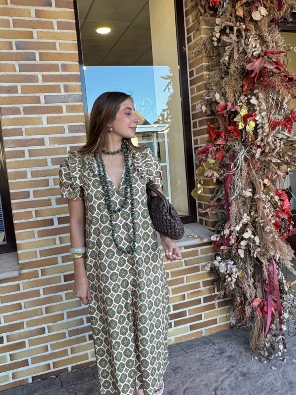 Vestido Cayetana Caqui