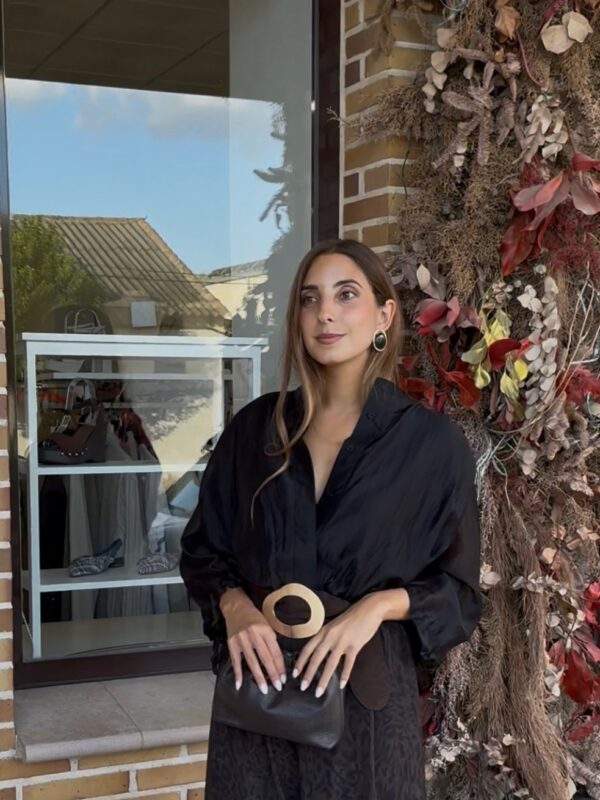 Chaqueta Seda Negra