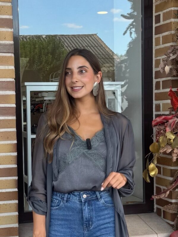 Top Lencero Gris
