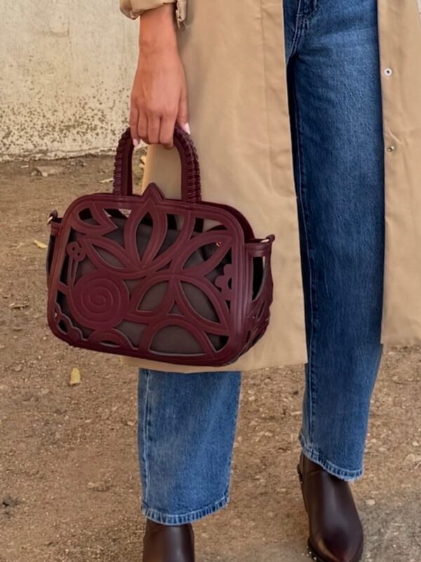 Bolso Labrado Vino