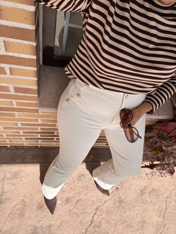 Jeans Crudo Botones