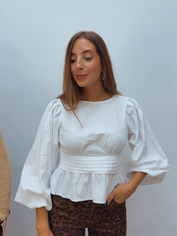 Blusa Fruncido Cintura