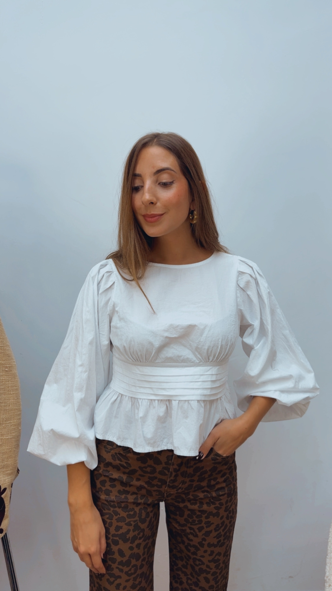Blusa Fruncido Cintura