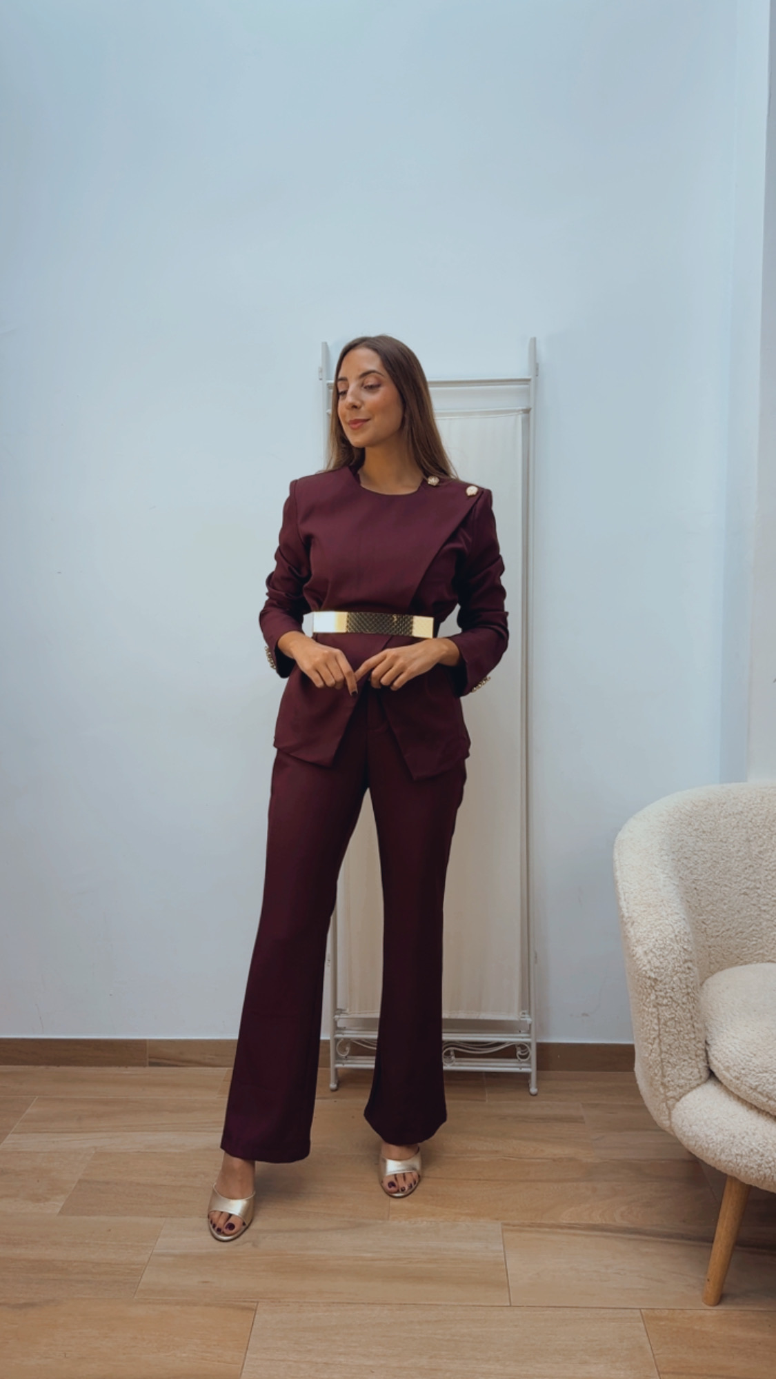 Conjunto Chaqueta Cruzada y Pantalón