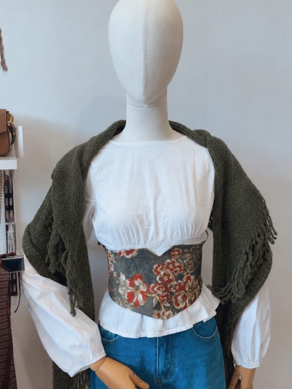 Fajín Reversible Rayas Verde