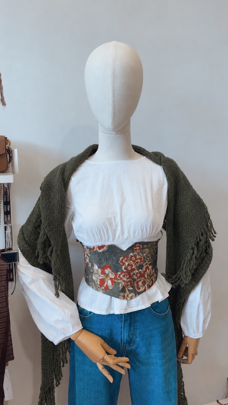 Fajín Reversible Rayas Verde