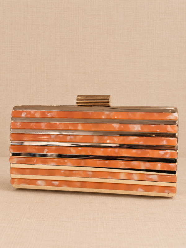Cartera Melocotón & Dorado