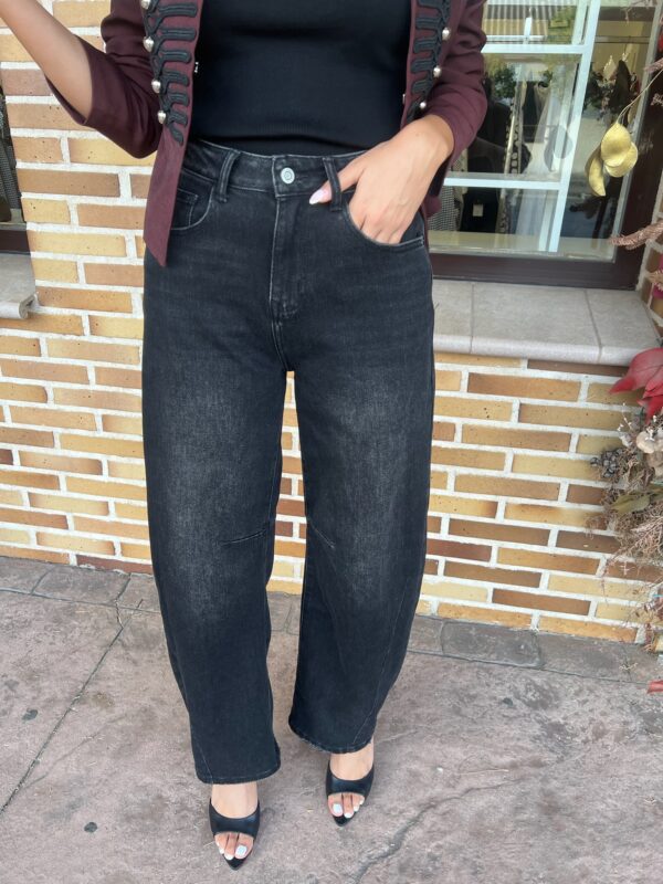 Jeans Barrel Negro