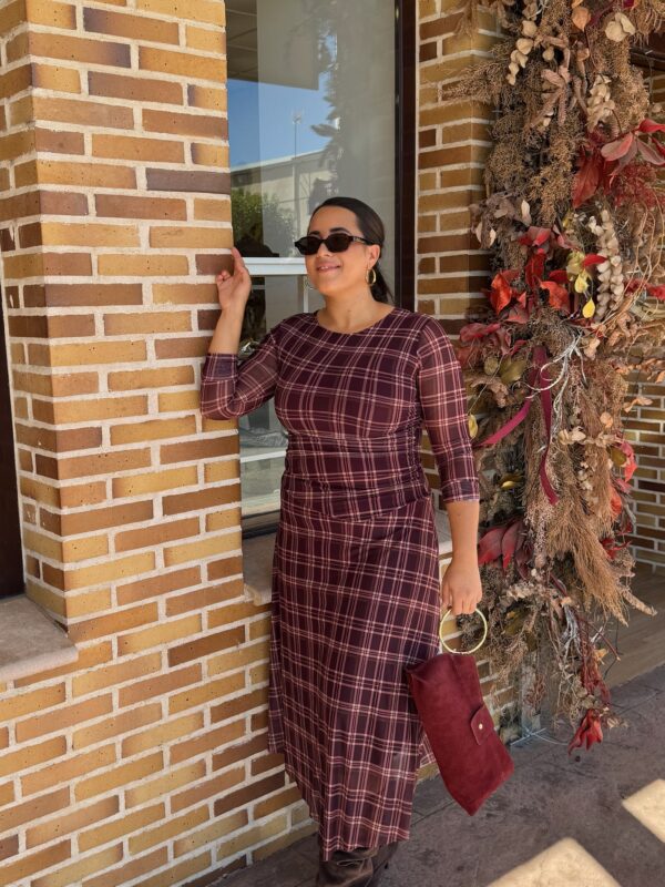 Vestido Gales Burdeos