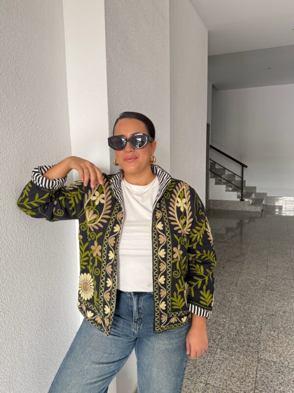 Chaqueta Marino y Verde