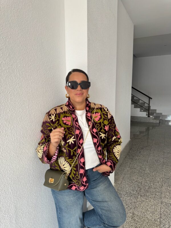 Chaqueta Terciopelo Vino