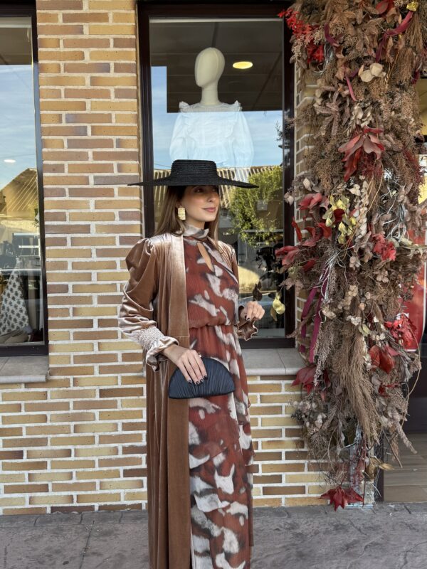 Kimono Terciopelo Camel