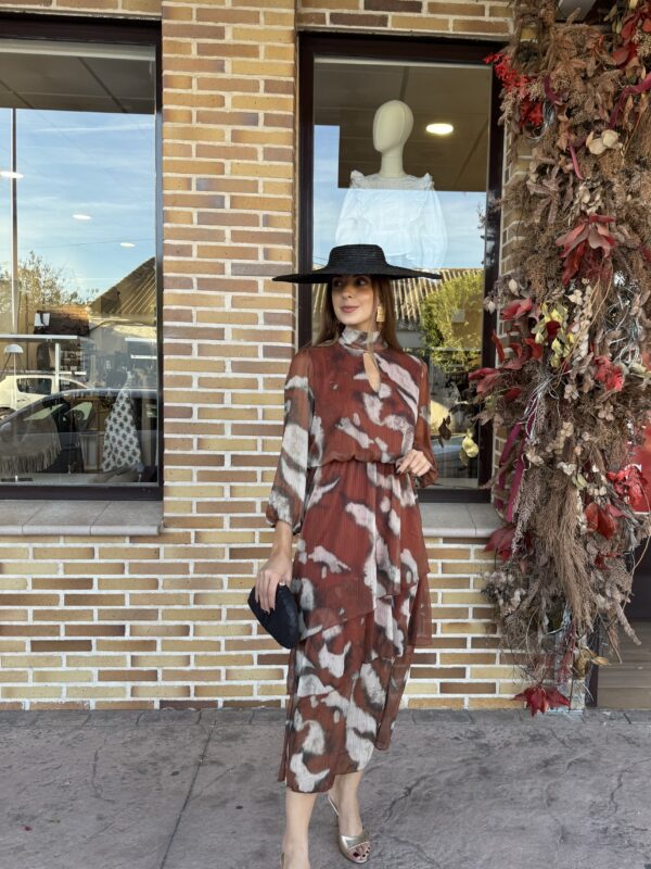 Vestido Fuentebravia Ocre