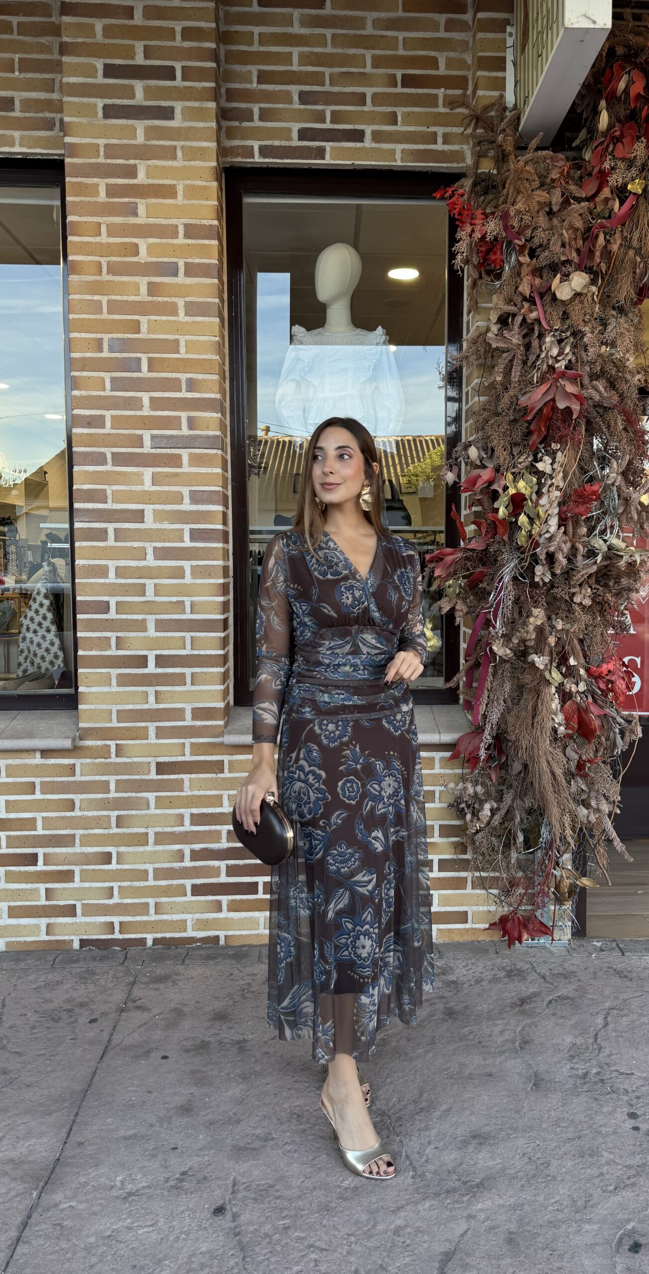 Vestido Tul Choco & Azul