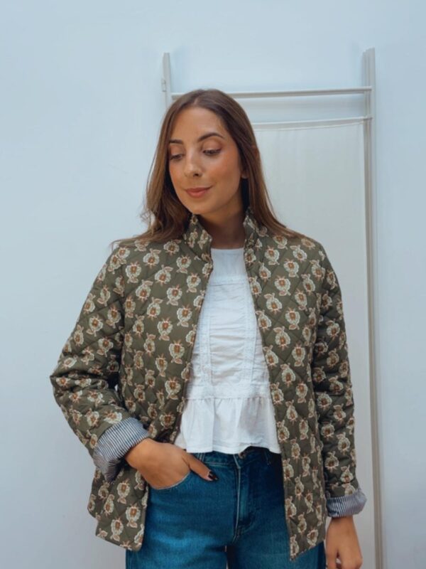 Chaqueta Acolchada Caqui