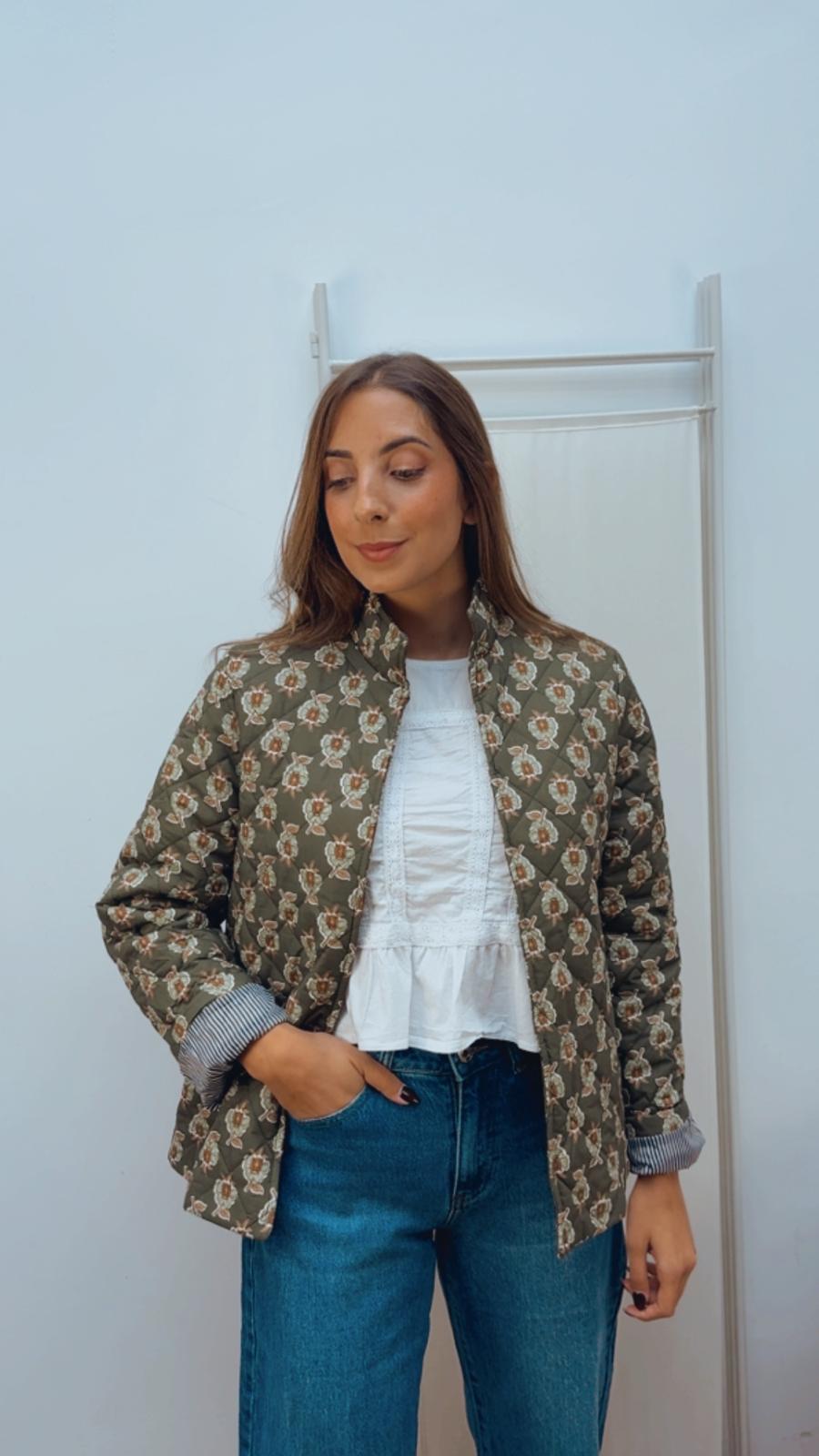 Chaqueta Acolchada Caqui